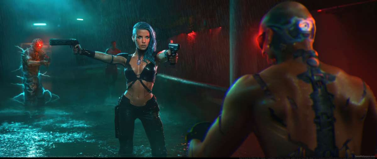 Cyberpunk 2077 fan art ultrawide Hintergrundbild 11