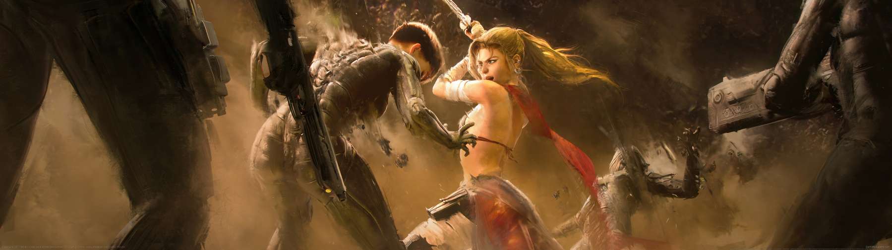 Cyberpunk 2077 fan art superwide Hintergrundbild 12