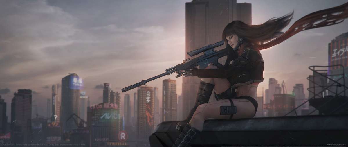 Cyberpunk 2077 fan art Hintergrundbild