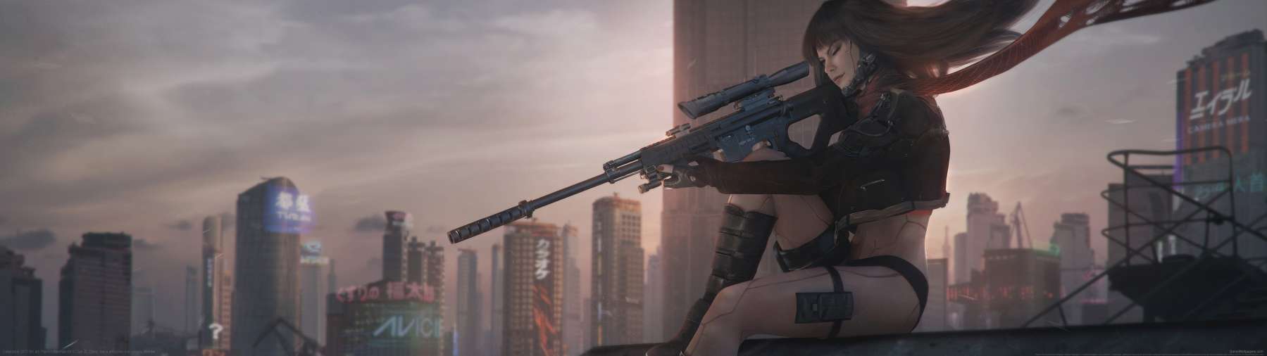Cyberpunk 2077 fan art Hintergrundbild
