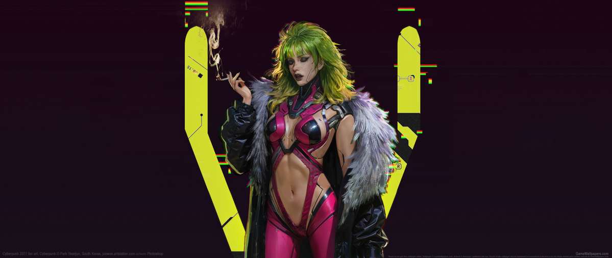 Cyberpunk 2077 fan art Hintergrundbild