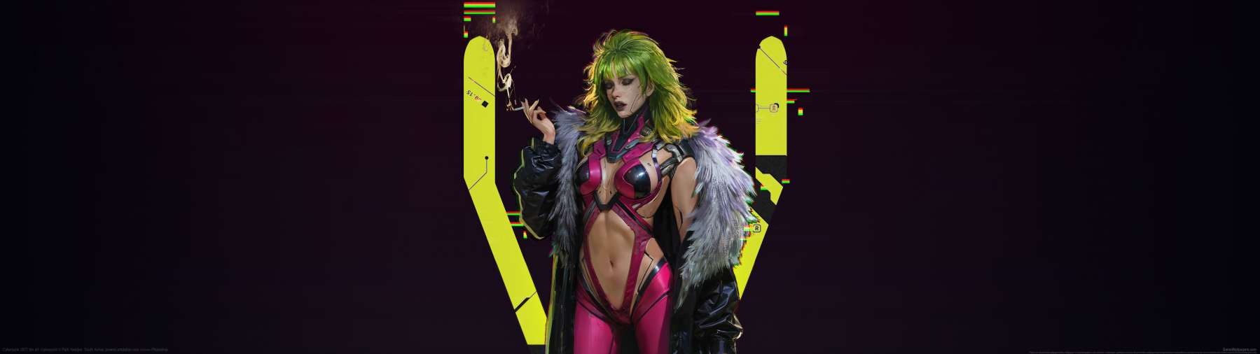 Cyberpunk 2077 fan art Hintergrundbild