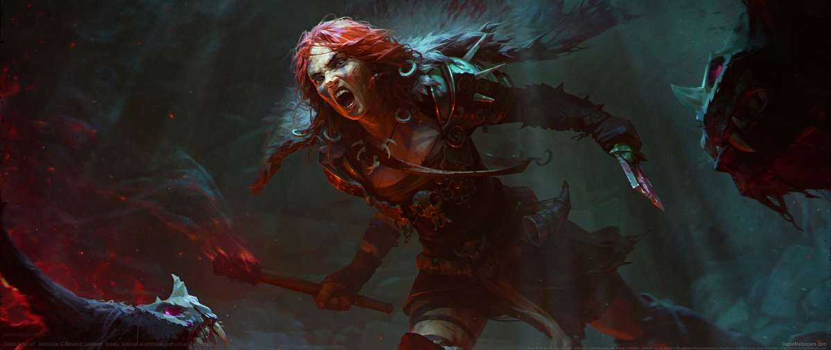 Diablo 4 fan art ultrawide Hintergrundbild 01