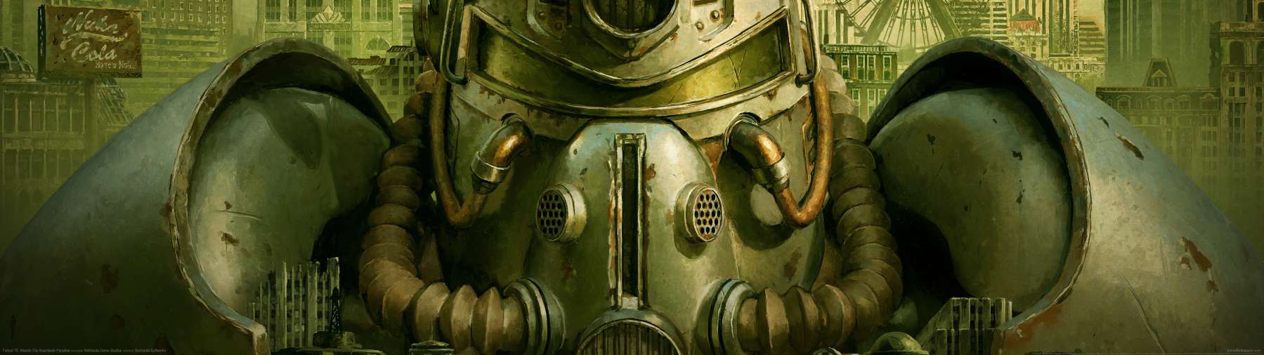Fallout 76: Atlantic City Boardwalk Paradise superwide Hintergrundbild 01