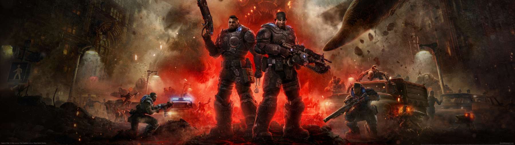 Gears of War: E-Day superwide Hintergrundbild 01