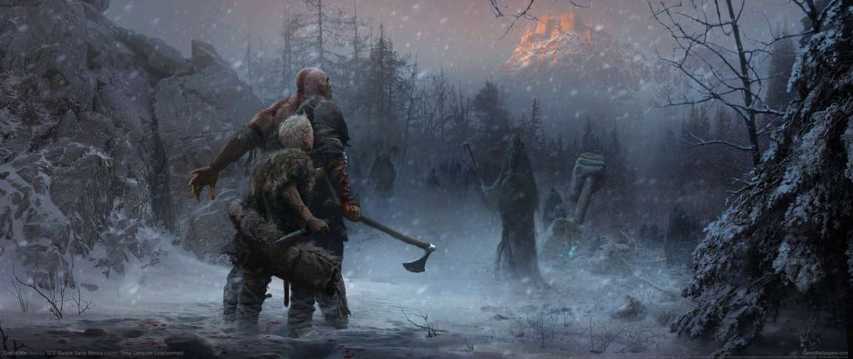 God of War 2017 ultrawide Hintergrundbild 02