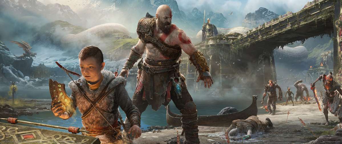 God of War 2017 ultrawide Hintergrundbild 07