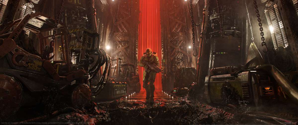 Halo fan art ultrawide Hintergrundbild 02