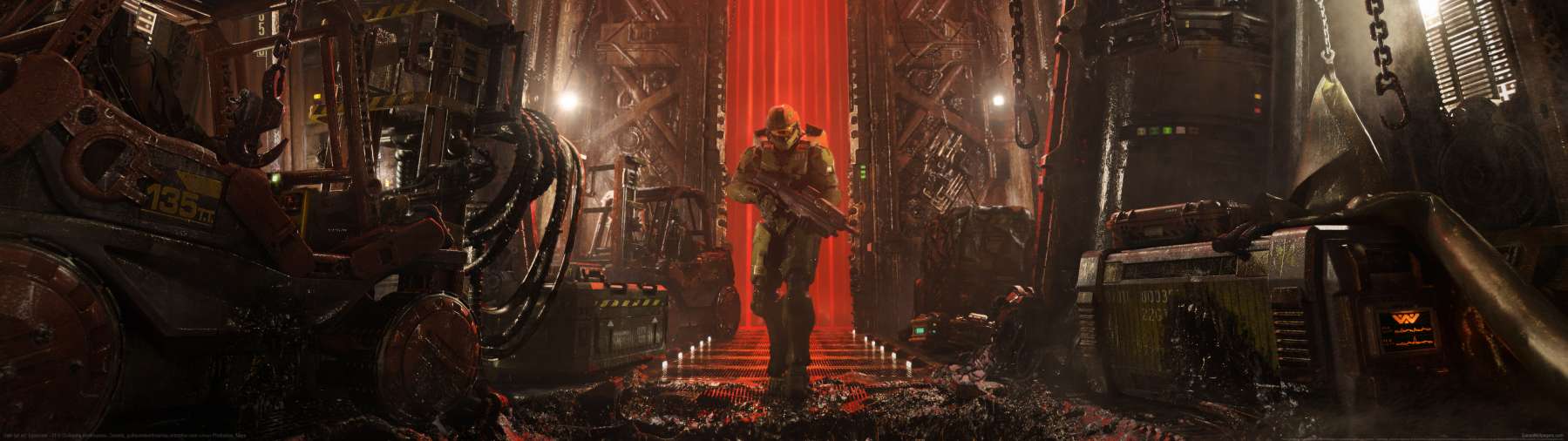 Halo fan art superwide Hintergrundbild 02