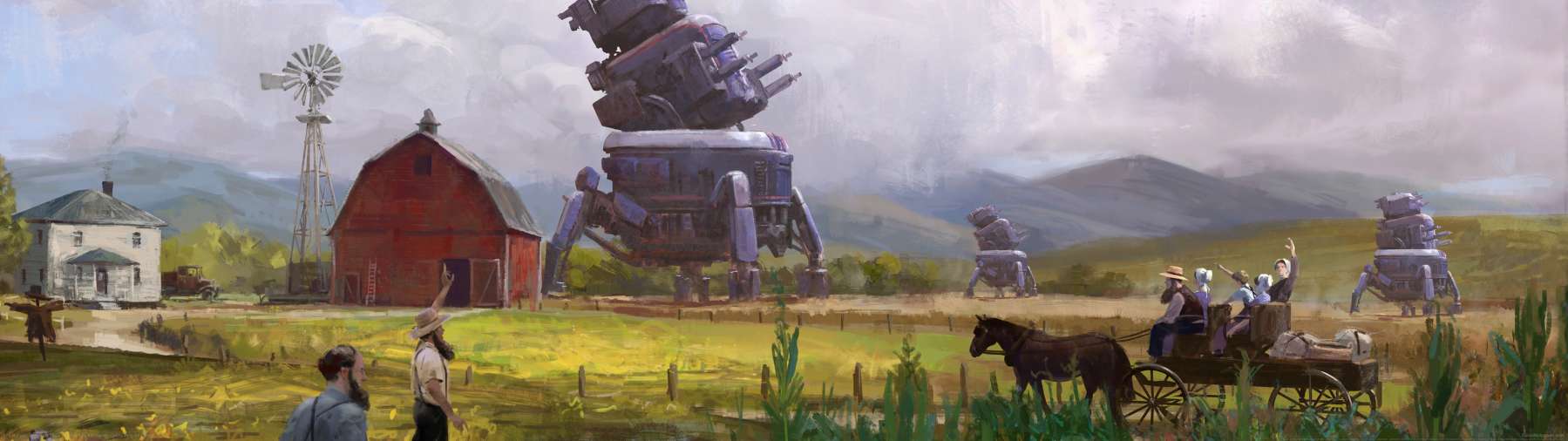 Iron Harvest: Operation Eagle superwide Hintergrundbild 01