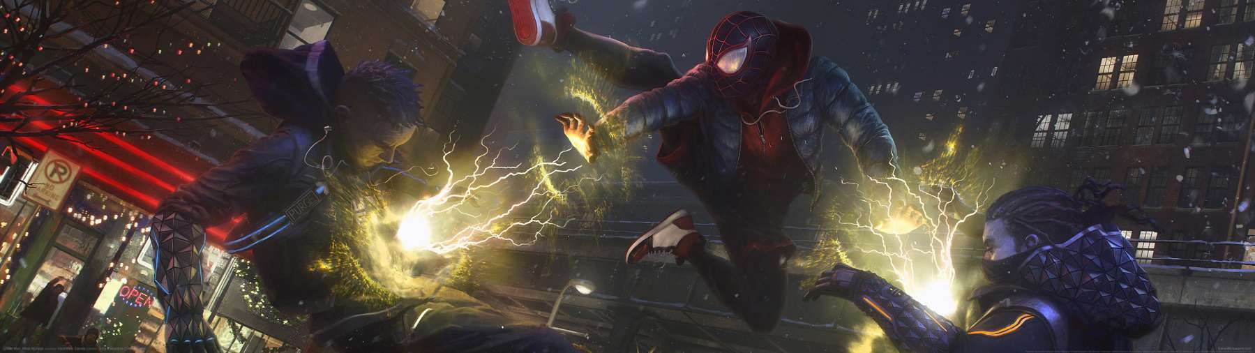 Spider-Man: Miles Morales superwide Hintergrundbild 02