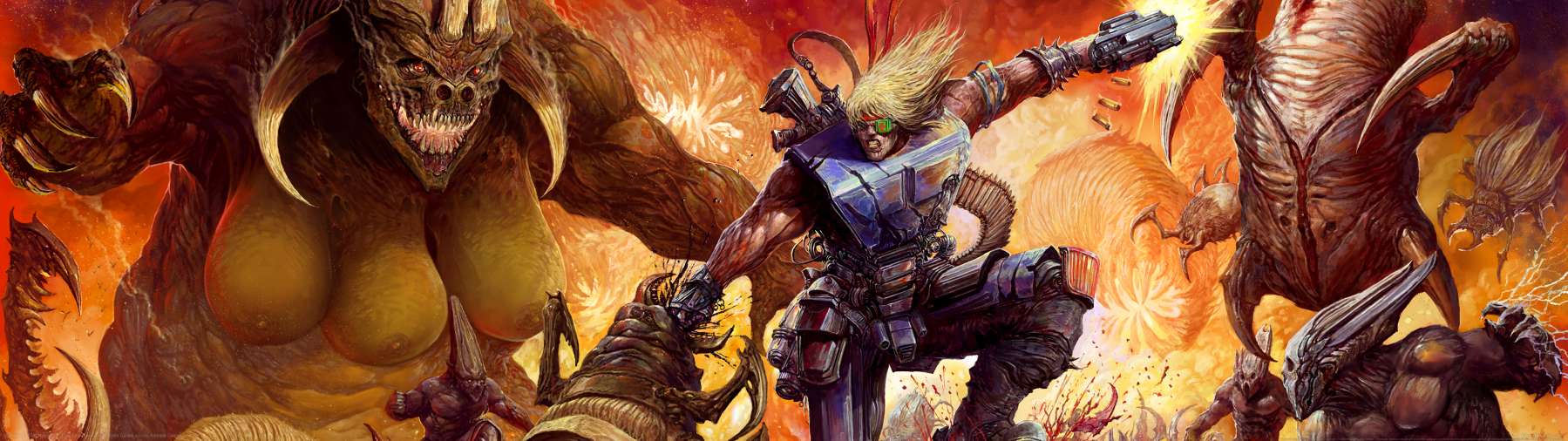 SturmFront - The Mutant War: Ubel Edition superwide Hintergrundbild 01