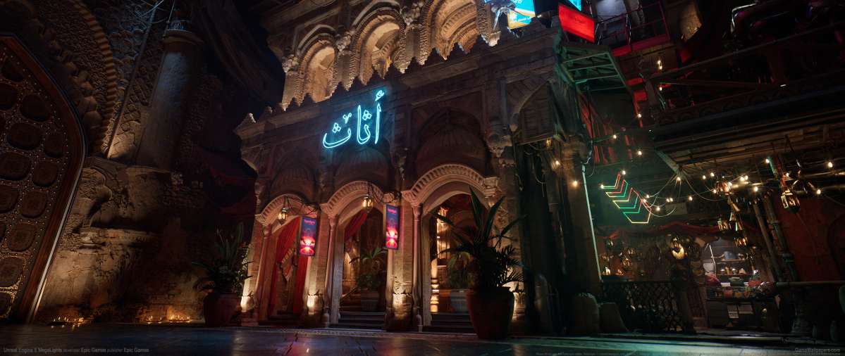 Unreal Engine 5 MegaLights Hintergrundbild