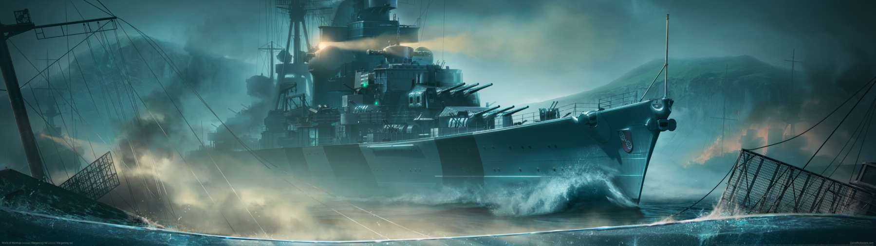 World of Warships superwide Hintergrundbild 28