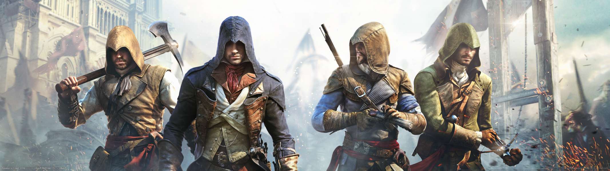 Assassin's Creed: Unity dual screen Hintergrundbild