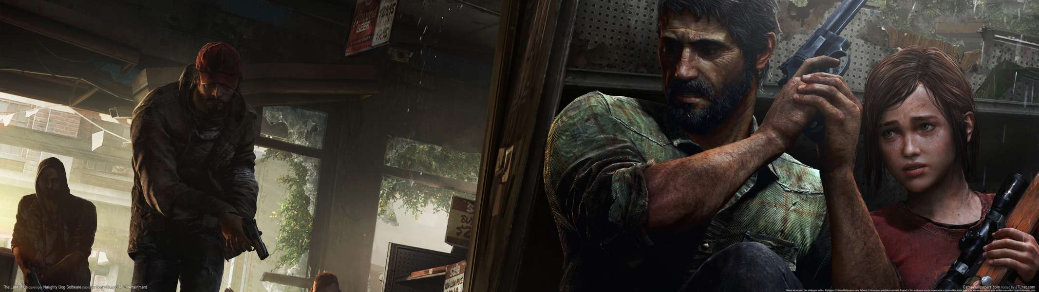 The Last of Us dual screen Hintergrundbild