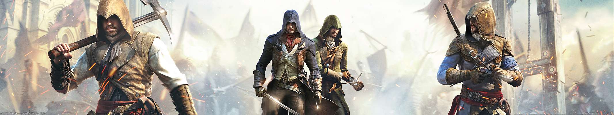 Assassin's Creed: Unity triple screen Hintergrundbild