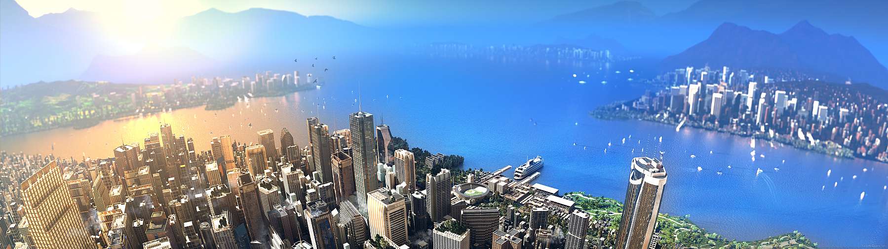Cities Skylines 2 superwide Hintergrundbild 01