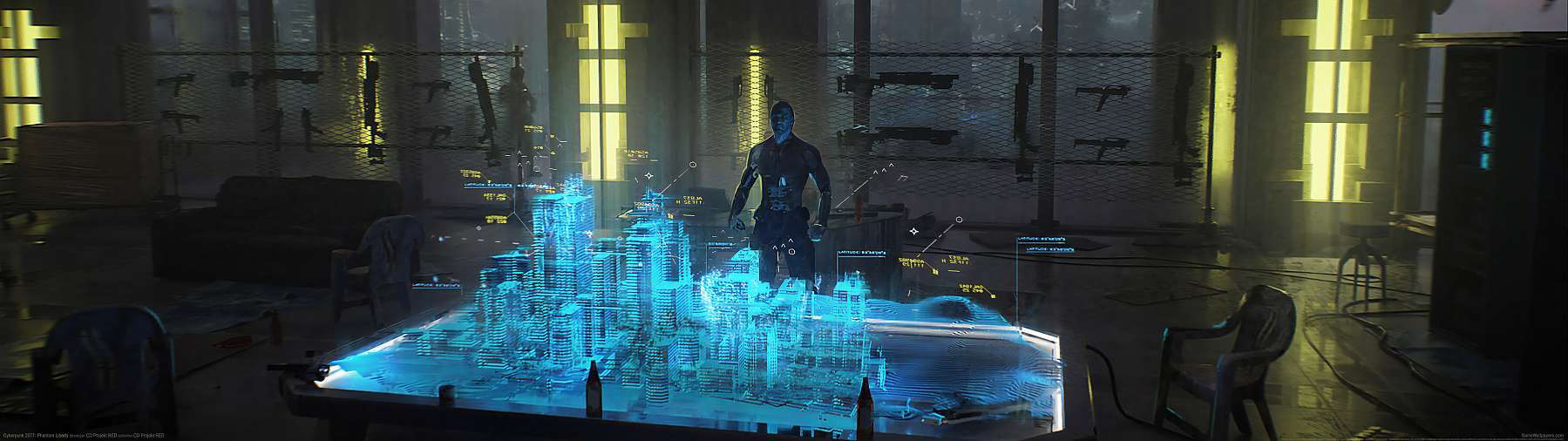 Cyberpunk 2077: Phantom Liberty superwide Hintergrundbild 07