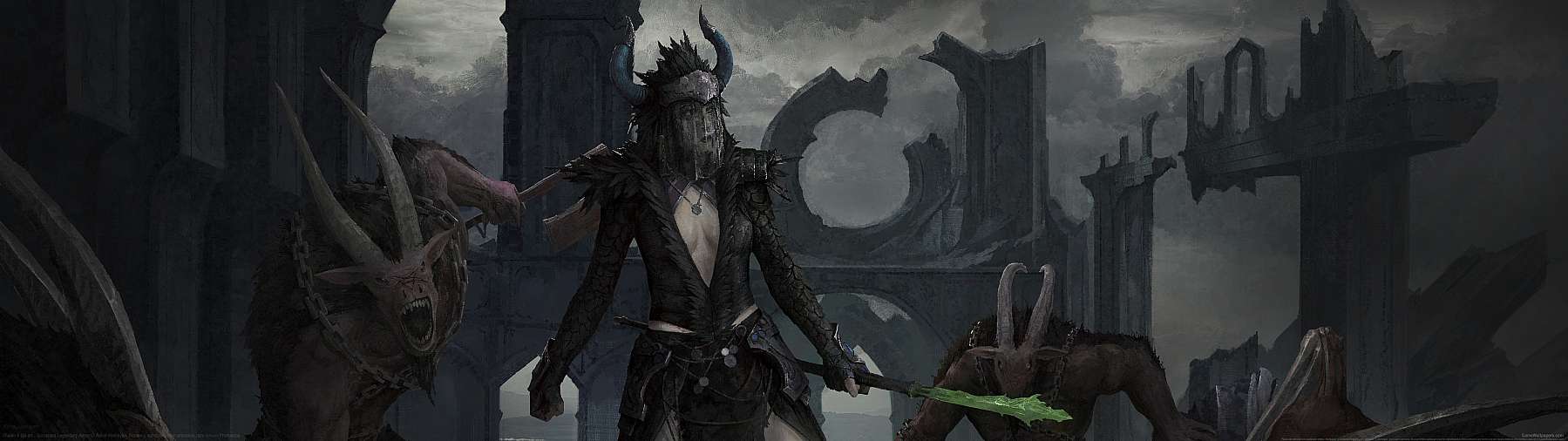 Diablo 4 fan art superwide Hintergrundbild 02