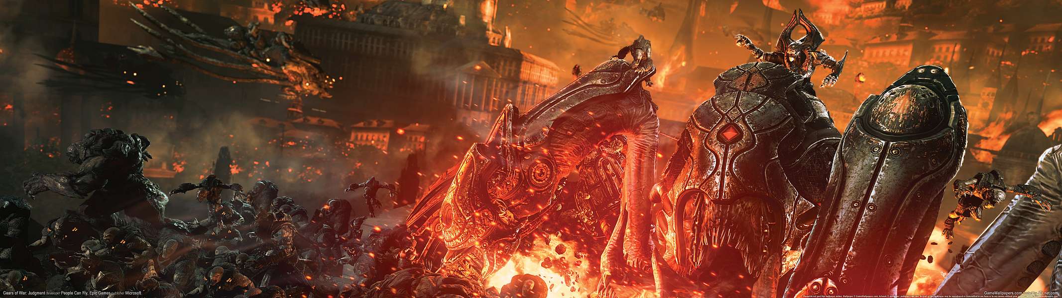 Gears of War: Judgment dual screen Hintergrundbild