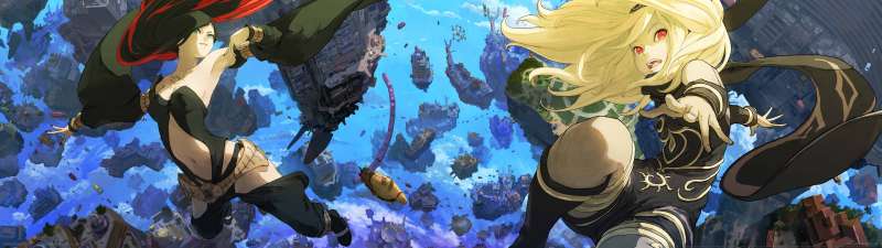 Gravity Rush 2 dual screen Hintergrundbild