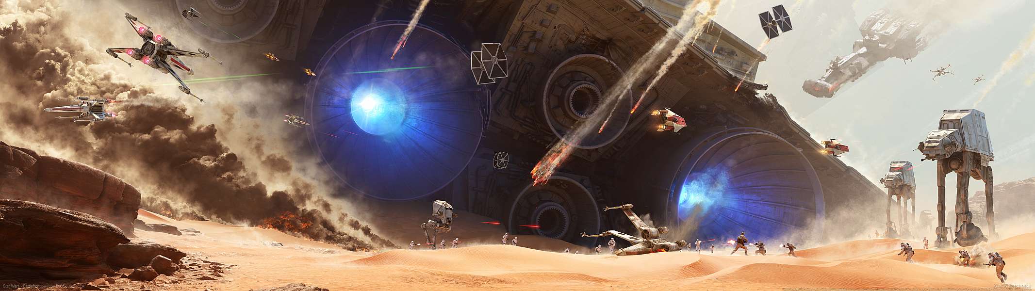 Star Wars - Battlefront dual screen Hintergrundbild