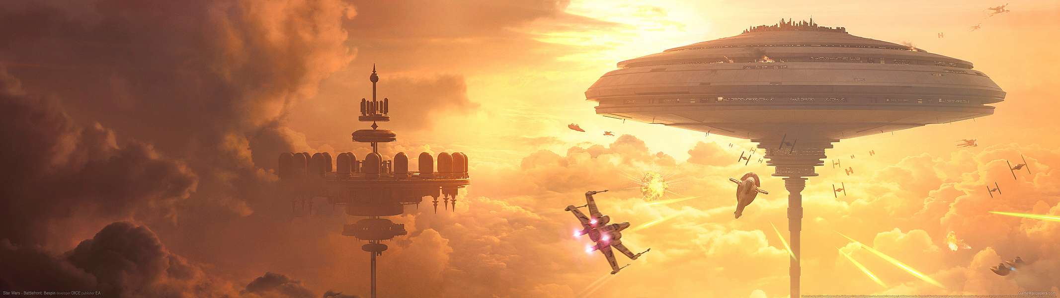 Star Wars - Battlefront: Bespin dual screen Hintergrundbild