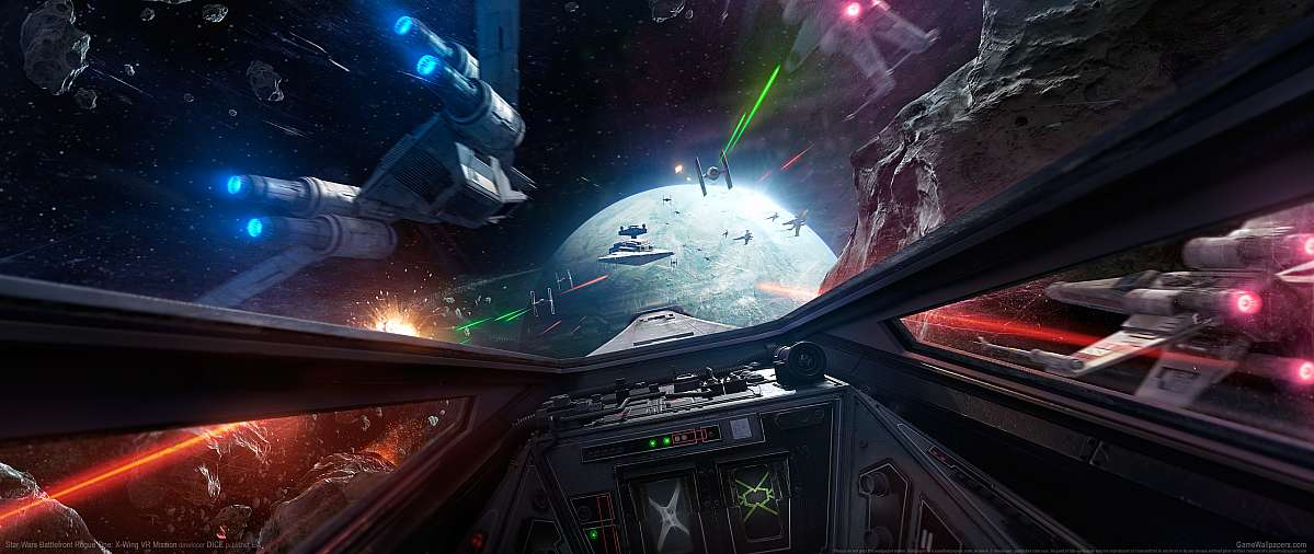 Star Wars Battlefront Rogue One: X-Wing VR Mission ultrawide Hintergrundbild 01