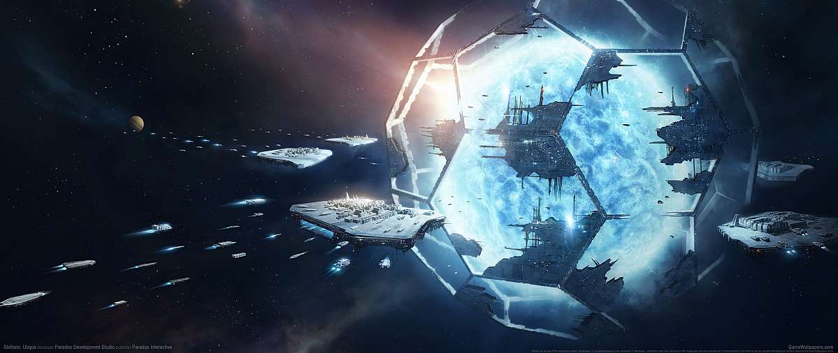 Stellaris Utopia ultrawide Hintergrundbild 01