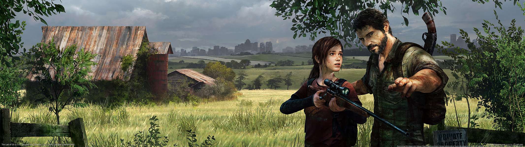 The Last of Us dual screen Hintergrundbild