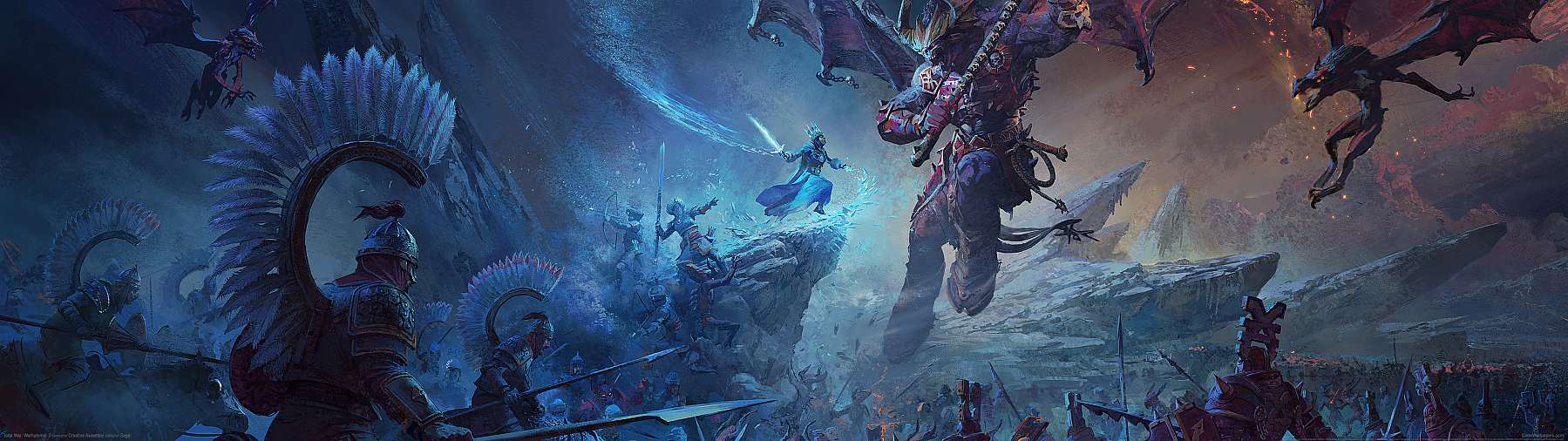 Total War: Warhammer 3 superwide Hintergrundbild 01