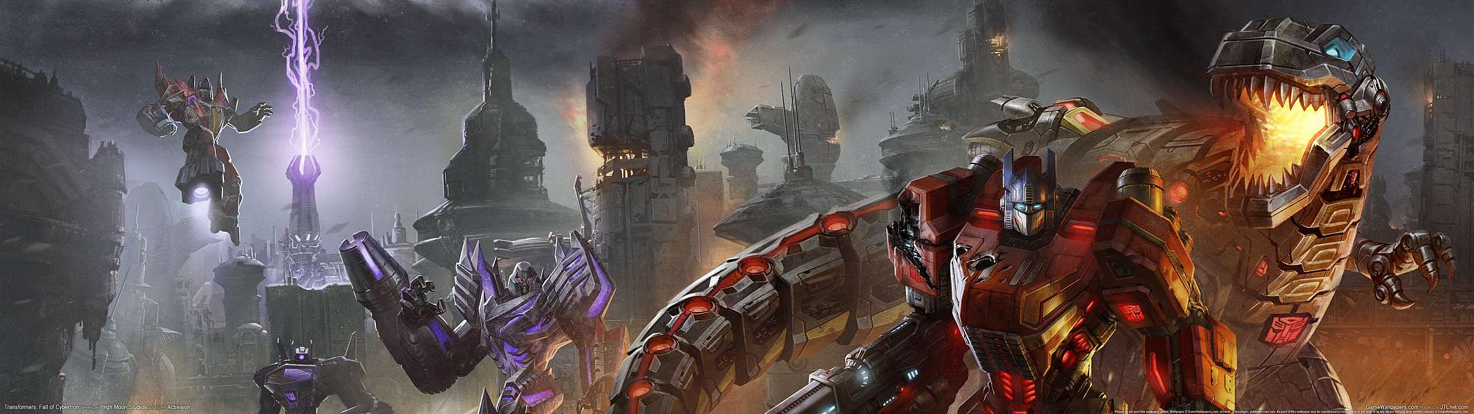 Transformers: Fall of Cybertron dual screen Hintergrundbild
