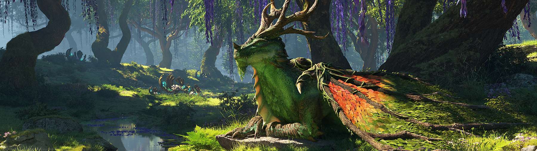 World of Warcraft: Dragonflight superwide Hintergrundbild 03