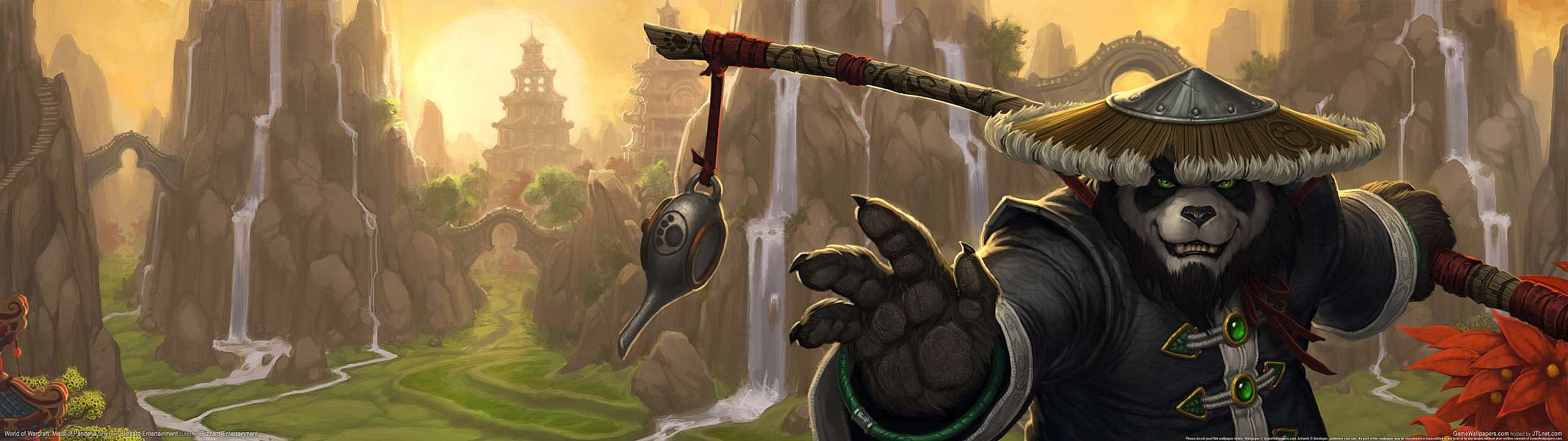 World of Warcraft: Mists of Pandaria dual screen Hintergrundbild
