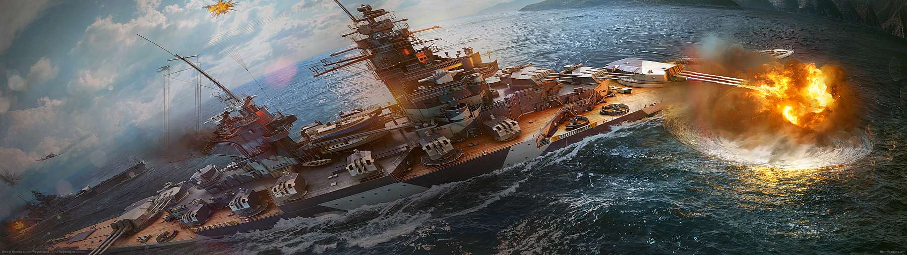 World of Warships superwide Hintergrundbild 27